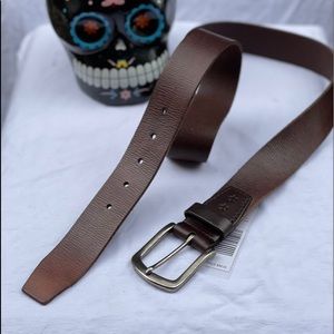 John Varvatos sz 40 new brown leather belt